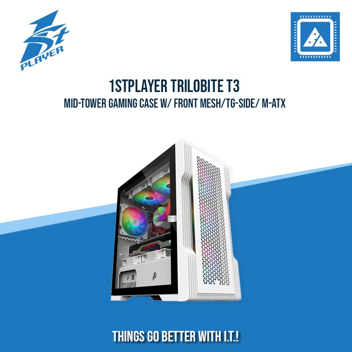 1STPLAYER TRILOBITE T3 MID-TOWER GAMING CASE W/ FRONT MESH/TG-SIDE/ M-ATX 1STPLAYER TRILOBITE T3 MID-TOWER GAMING CASE W/ FRONT MESH/TG-SIDE/ M-ATX